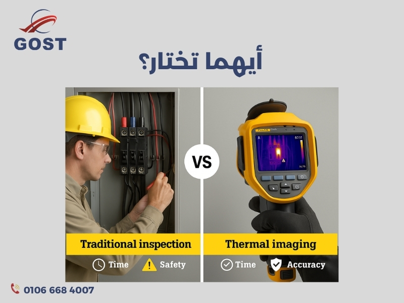 التصوير الحراري مقابل التقنيات الأخرى
